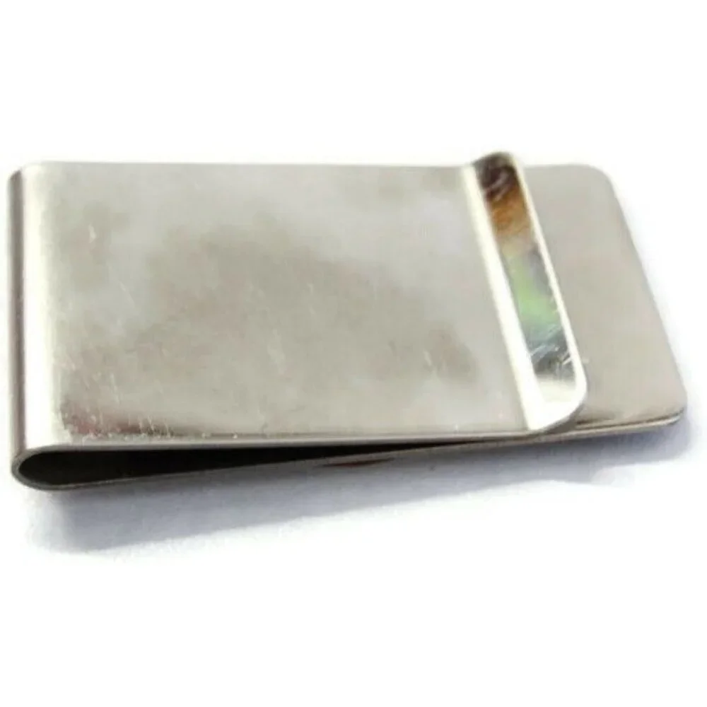1951 20 Centavos Coin Money Clip Stainless Steel Wallet Cash ID Holder Silver